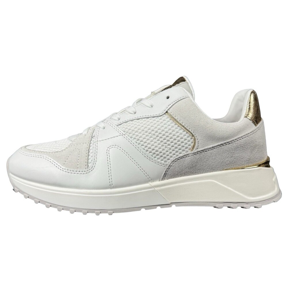 Michael Kors Jaime Trainer Womens Size 13 Sneakers White Lace-Up Mesh Tennis New